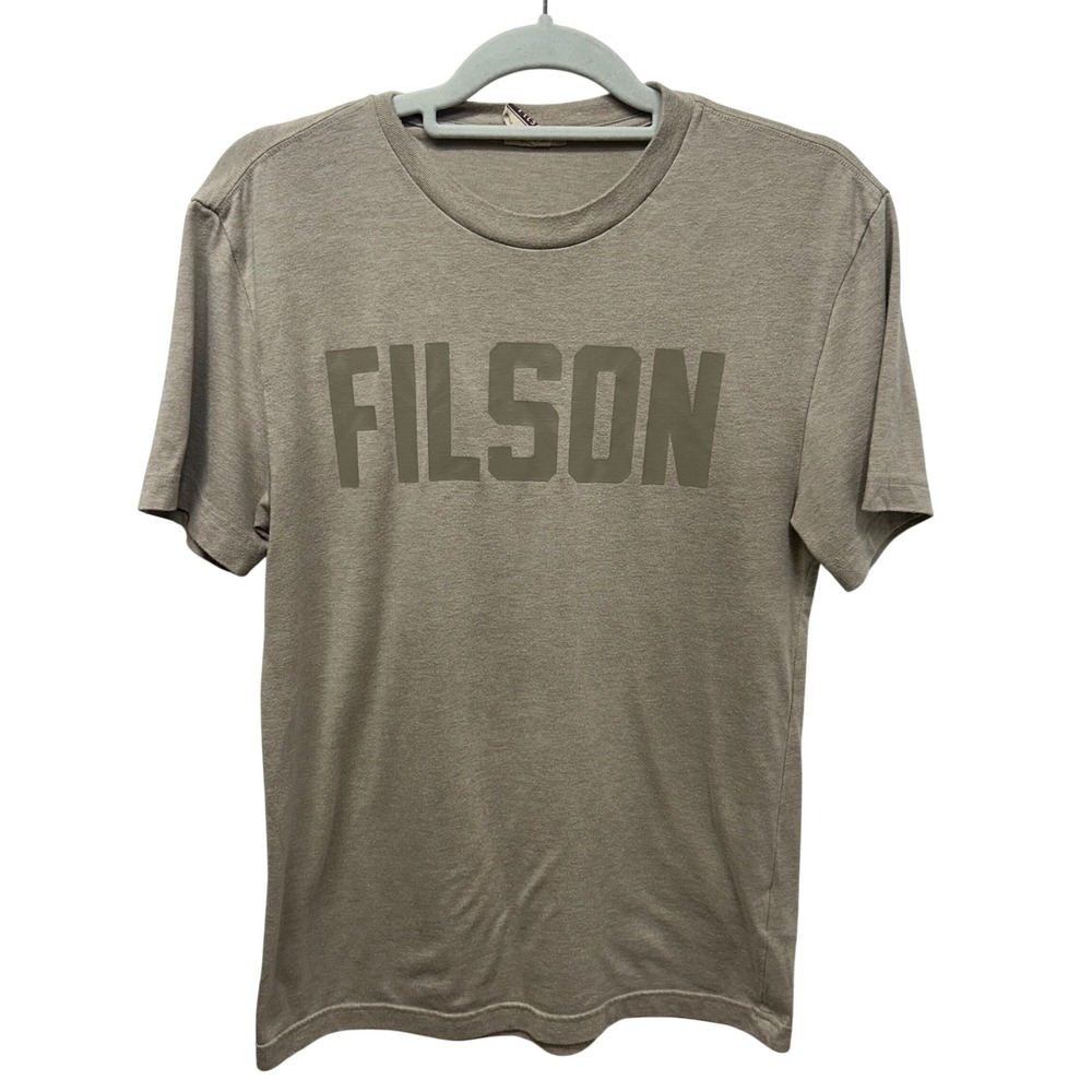 Filson Mens Alaska Outfitter Graphic Logo T-Shirt Sandstone Tan FCOP010929 S